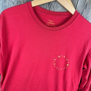 Mac Miller Circles Red Long Sleeve T-Shirt Size Small Hip Hop Rap Official Merch